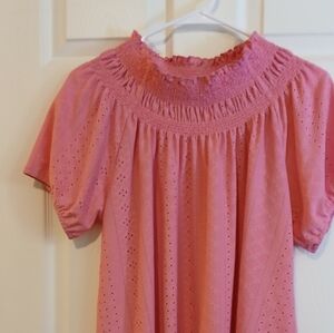 Pink Eyelet Dress